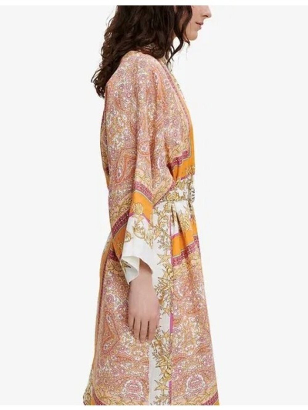 MAJE Voquillage Linen Graphic Kimono EU 38 / US Medium New with Tag - Picture 4 of 6